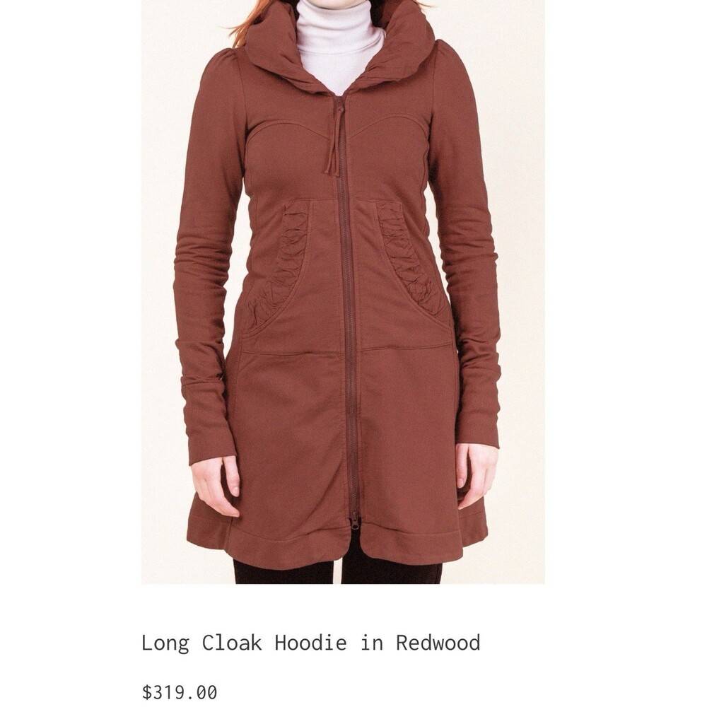 Prairie Underground Womens Redwood Cloak Hoodie Long Sleeve Full Zip Jacket S